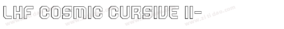 LHF Cosmic Cursive II字体转换